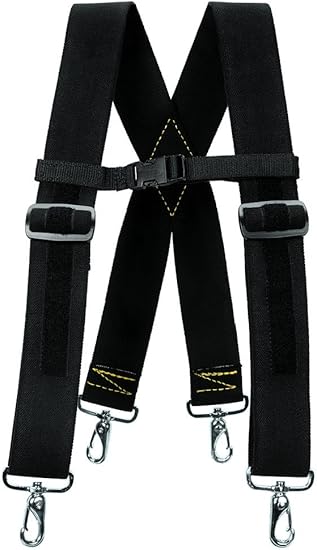 Weaver Leather Arborist Elastic Suspenders , Black