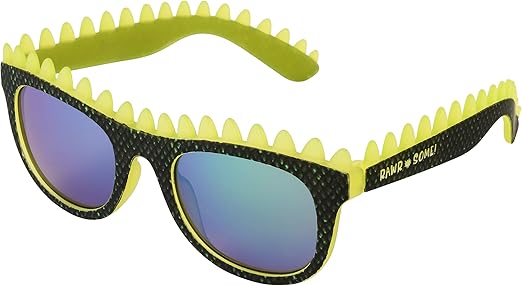 Foster Grant Boys Rawr*some Sunglasses, Green Scale Pattern With Neon, 45 US