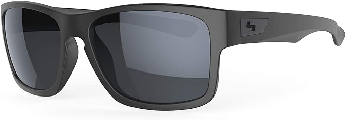 SUNDOG ELLWOOD 52 Men's Sunglasses, Matte Black/Grey