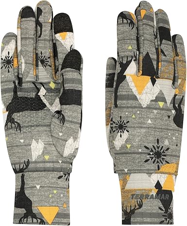 Terramar Kid's Ecolator Performance Gloves, Moose Tracks, Small