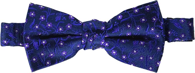 Isaac Mizrahi boys Silk Print Bow Tie, Multi, 4 US