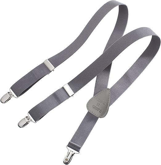 Child Baby Toddler Kid Adjustable Elastic Suspenders Solid Color Y Back Design, 6 Months - 30 Months, Charcoal Grey