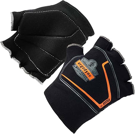 Ergodyne ProFlex 800 Padded Work Glove Liners, Large , Black