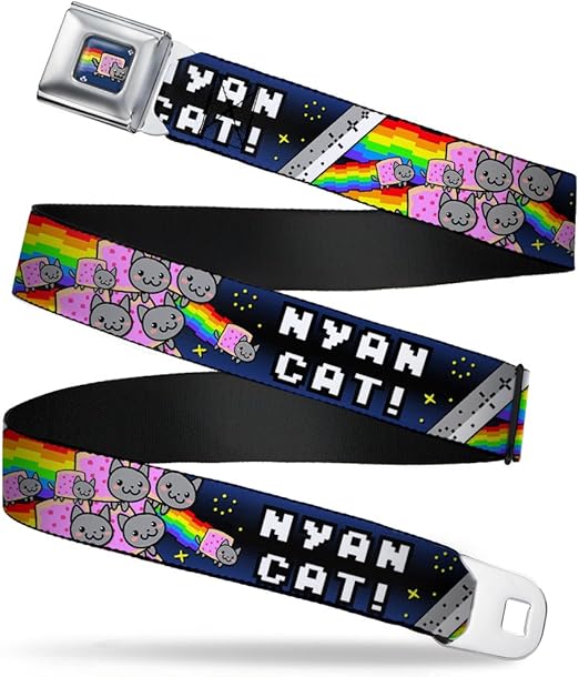 Buckle-Down Seatbelt Belt - NYAN CAT! Explosion/Stars - 1.0