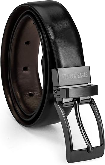 Steve Madden Boys' Big Reversible Belt for Kids