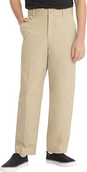 Classroom School Uniforms Boys' Little Stretch Slim Pants, Khaki, 6