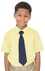 French Toast Little Boys' Short Sleeve Dress Shirt With Expandable Collar (Yellow 5)