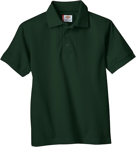 Dickies Boys' Short Sleeve Pique Polo