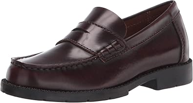 Academie Gear boys Uniform Dress Shoe, Burgundy Leather, 12.5 Little Kid US