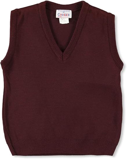 Cookie's Boys' V-Neck Sweater Vest - burgundy, 18