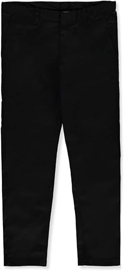 Denice Boys' Flat Front 5-Pocket Pants with Cell Phone Pocket