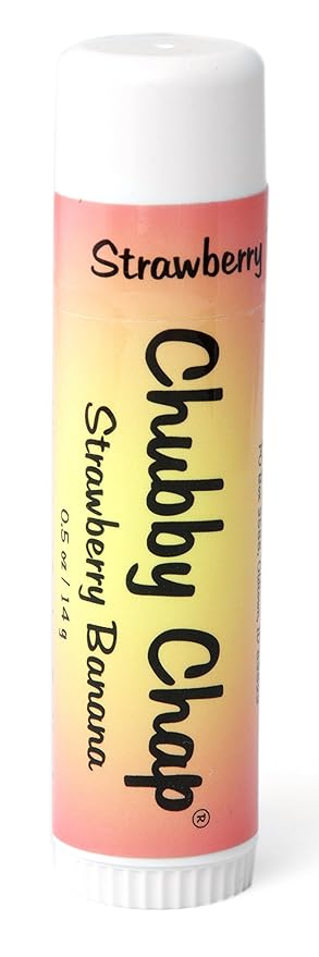 Chubby Chapstick - One (1x) Large Jumbo Chapstick Natural Chapstick - .5 Ounce Lip Balm (Strawberry Bannana)