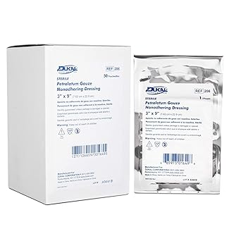 Dukal 206 Petrolatum Gauze, Sterile, 3