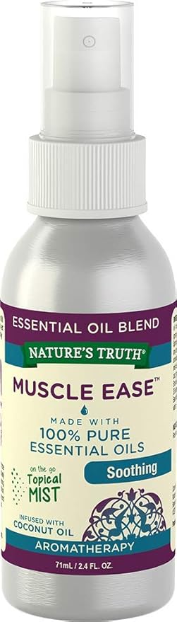 Nature's Truth Soothing Muscle Ease Mist Spray,2.4 Ounce