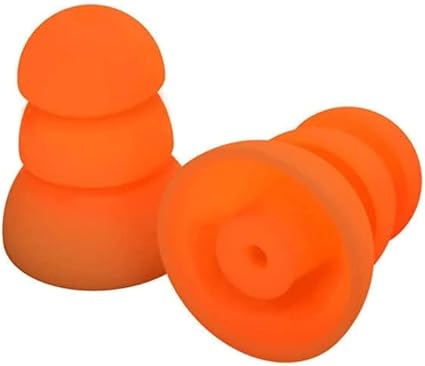 PRPSO10 Plugfones PRP-SO10 Comfortiered Replacement Silicone Plug 26 Db, Orange, 5-Pair