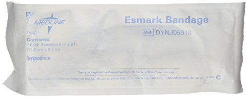 Medline Bandage Elastic Esmark Sterile 6 Inch x 9 Inch, 20 Count