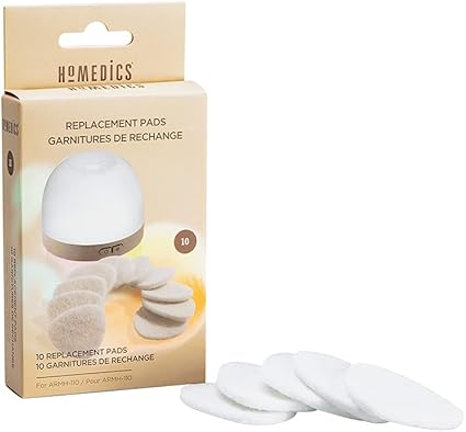 HoMedics Essential Oil Replacement Pads - ARMH-110 Diffuser Compatible, 10 Count (Pack of 1)