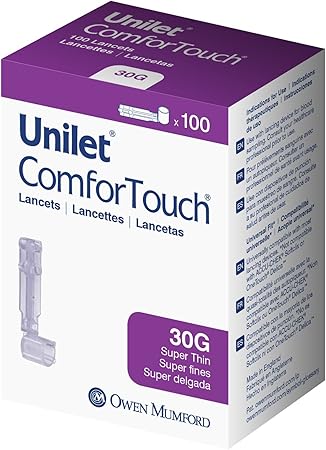 Comfort Touch Super Thin Lancets, 30g, 100 Count