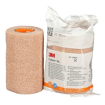 3M™ Coban™ NL Non-Latex Self-Adherent Wrap with Hand Tear, 2084, 4 in x 5 yd, 18 Rolls/Case