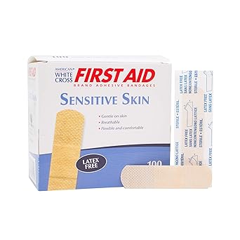 89114 Sensitive Skin Adhesive Strips, Sterile, 3 per 4