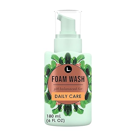 L. Fragrance Free Daily Care Foaming Wash (Pack of 1) | pH Balanced | Free from Fragrances, Sulfates or Parabens | 6 fl oz