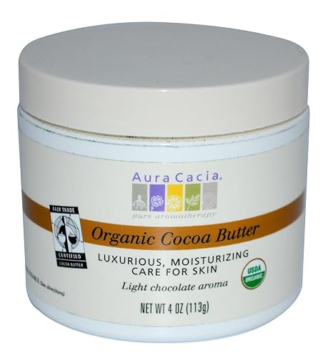 Aura Cacia Natural Cocoa Butter, 4 Ounce (113 g)