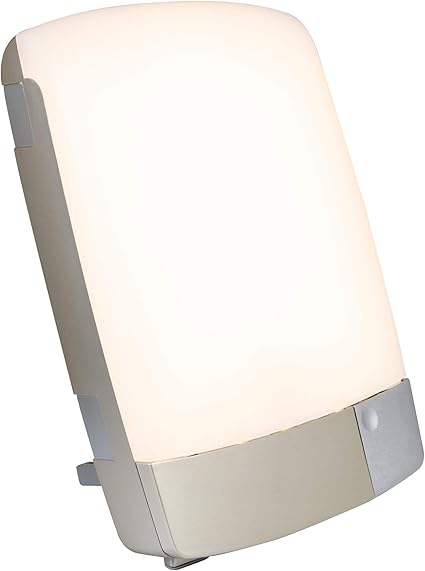 Carex Health Brands Sunlite Bright Light Therapy Lamp, Plastic, Silver