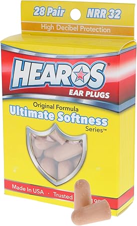 HEAROS Ultimate Softness Series Ear Plugs 28 Pair