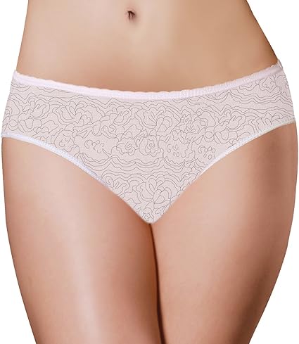 Period Underwear 3 Count Disposable Period Panties for Women and Teen Girls, Menstrual Brief with Super Absorbent Built-in Pad White