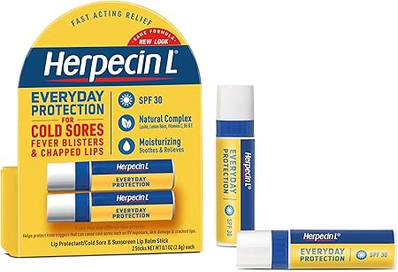 Herpecin-L Lip Protectant/cold Sore & Sunscreen Lip Balm Twin Pack