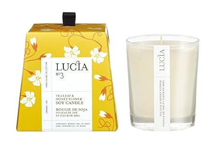 Lucia Votive, Tea Leaf and Wild Honey, 0.18 Ounce