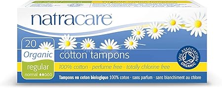 Natrcare Tampons Non-Applicator Regular 20 Ct, Set of 4