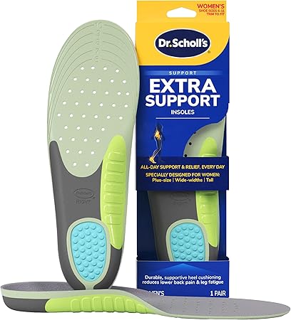 Dr. Scholl's Extra Support Insoles for Women, Size 6-11, 1 Pair, Trim to Fit Inserts