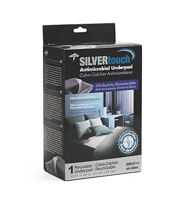 Medline MSC217044R SilverTouch Reusable Underpads, 32