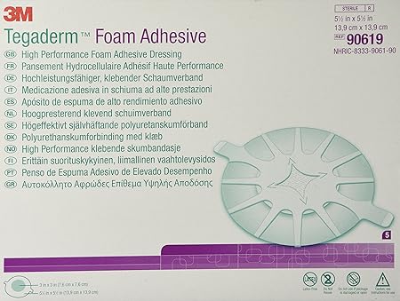 3M Tegaderm High Performance Adhesive Foam Dressing, 5-1/2