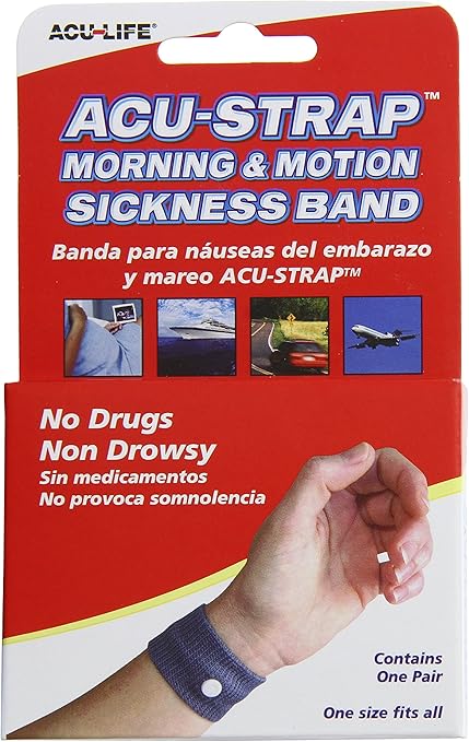 Motion and Morning Sickness Band | For Nausea at Home or Travel | Universal Size