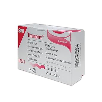 3M 30707387065950 Transpore Surgical Tape, 1