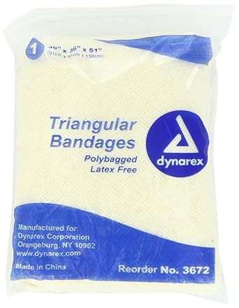 Dynarex 3672 Triangular Bandage, 36