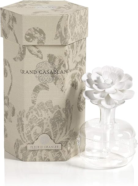 Zodax Grand Casablanca Porcelain Diffuser Fleur d' Oranger