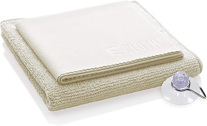 E-Cloth Microfiber Cleaning Cloth Shower Kit - Microfiber Cloths for Cleaning Bathrooms - Washable, Reuseable Cleaning Cloths with 100 Wash Guarantee - 1 Pack