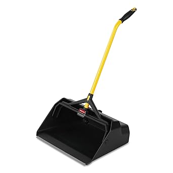 Rubbermaid Commercial Products Maximizer Heavy Duty Upright Debris/Dust Pan, Yellow, for Indoor/Outdoor Debris Collection