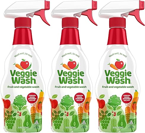 Veggie Wash Produce Wash, 16-Fluid Ounce (Pack of 3)