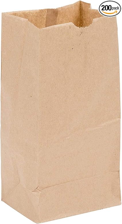 Perfect Stix 4lb Brown Paper Lunch Bags - Pack of 200ct - Brown Bag 4-200