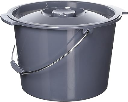 Medline Commode Bucket with Lid and Handle Case