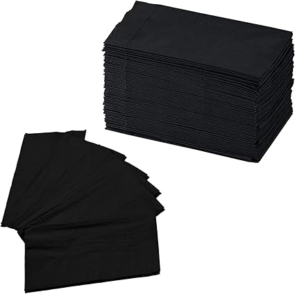 Perfectware 2 Ply Black Dinner Napkin Pack of 125