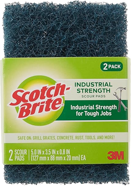 Scotch-Brite Heavy Duty Industrial Strength Scour Pad, 2 Scour Pads