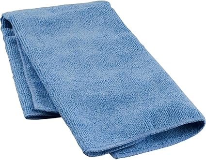 Quickie Microfiber Cleaning Cloth, 14 x 14 Inches, Blue, Pack of 24, Washable and Reusable, Ideal for Multi-Surface Indoor/Outdoor Dusting and Polishing