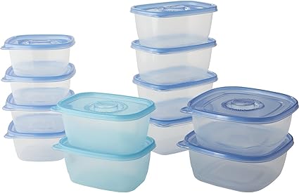 Glad Food Storage Containers - Large Food Container Variety Pack - 12 Containers - 24 Piece Set