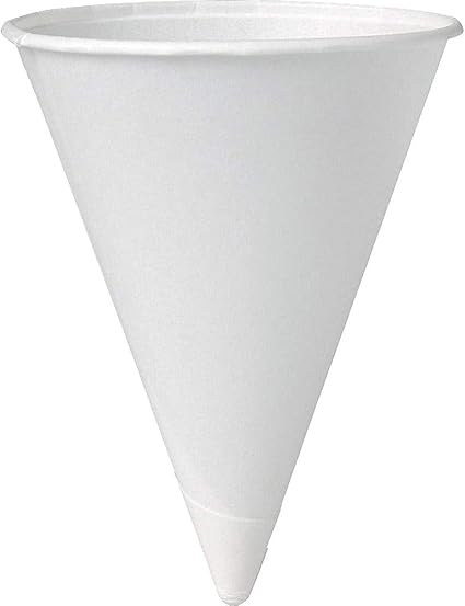 Solo 4 oz White Paper Cone Cups (Case of 5000)