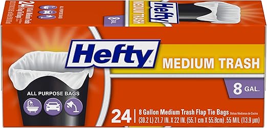 HEFTY Non Scented All Purpose Flap Tie Plastic